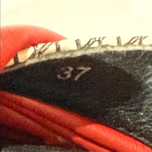 Daniella Lehavi Red and Black Platform Sandals Size 37 (7) - Picture 7 of 8